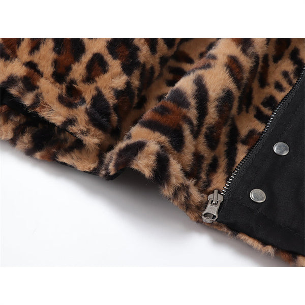 Warm Double-sided Leopard Print Jacket