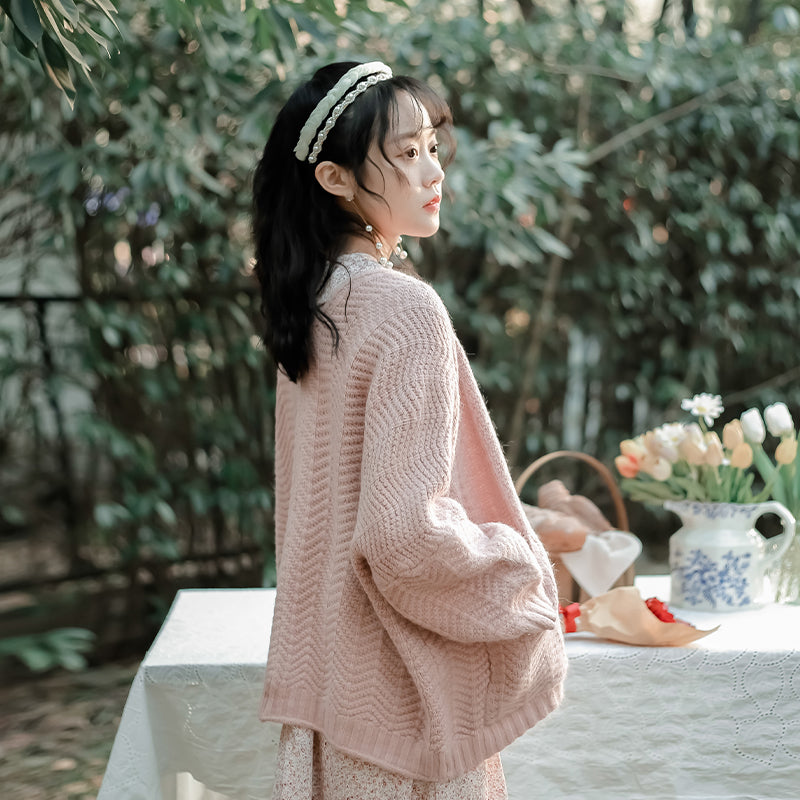 Soft Milk Sweater Coat Cardigan