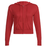 Slim Zipper Casual Hooded Sweater