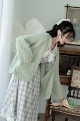 Soft Milk Sweater Coat Cardigan