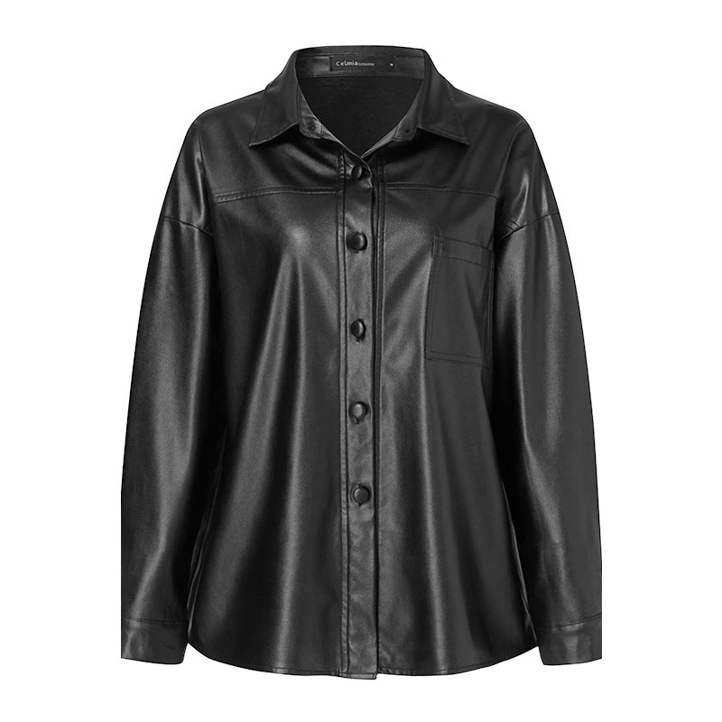 Leather Women's Jacket Coat