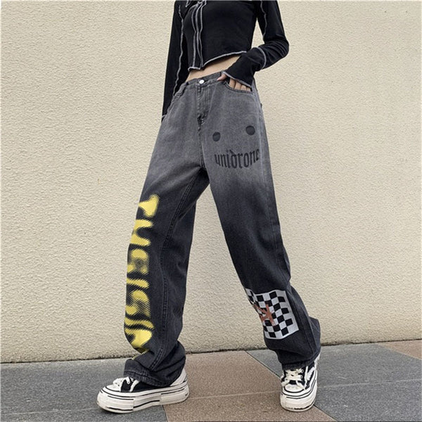 Trendy Harajuku Gradient Jeans