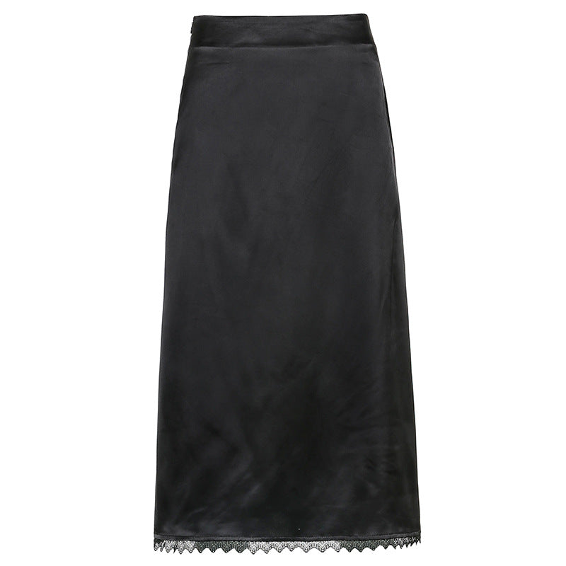 Casual All-match High Waist Long Skirt