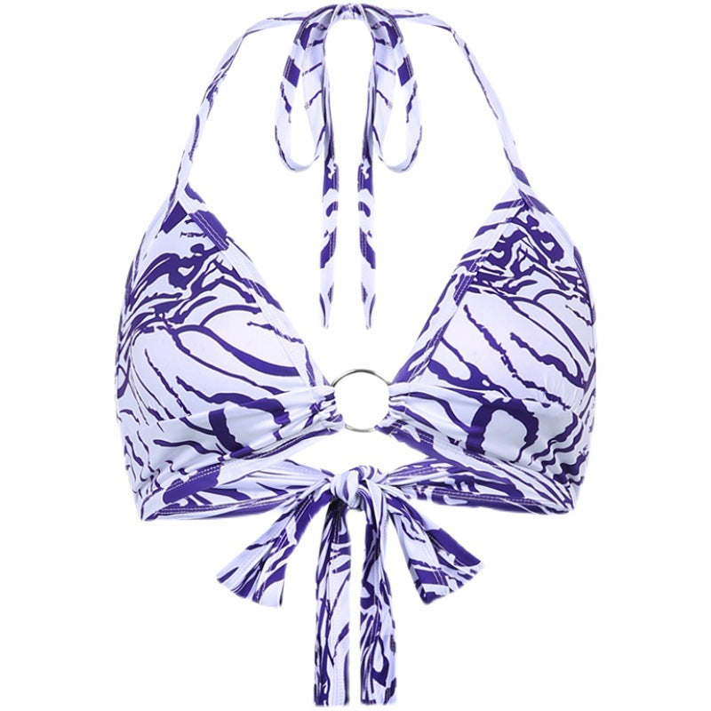 Zebra Print Ring Vacation Top