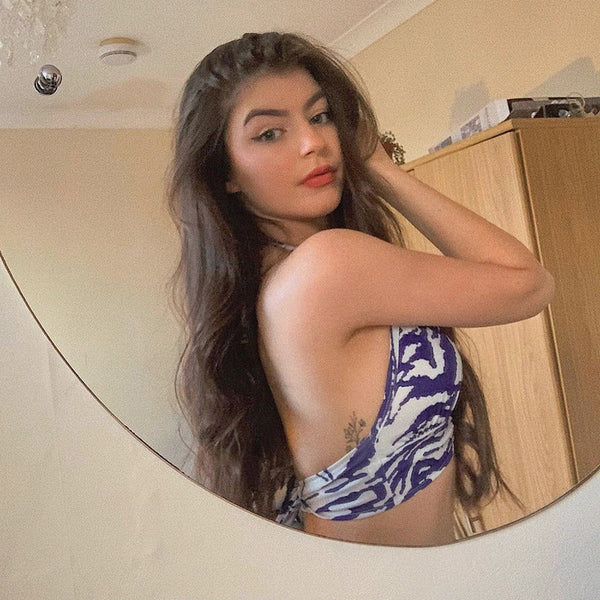 Zebra Print Ring Vacation Top