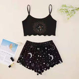 Cotton Girls Cartoon Casual PJ Suit