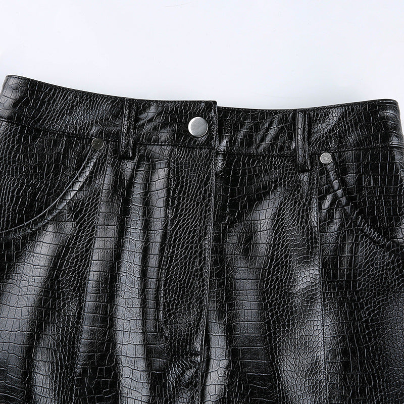 High Waist Slim Sexy Split Hip Skirt