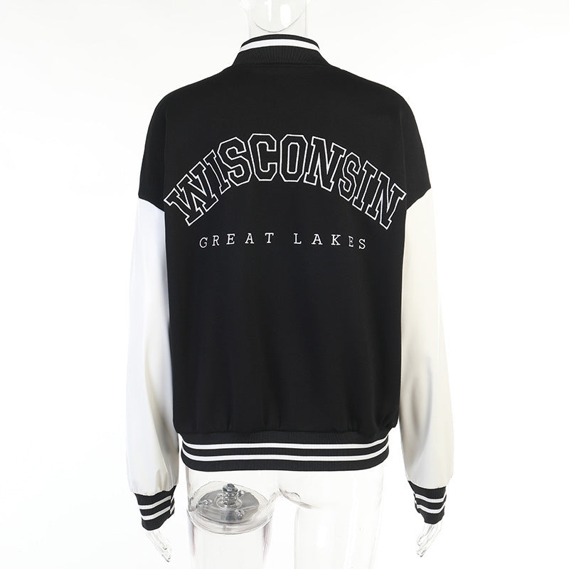 PU Stitching Baseball Jacket
