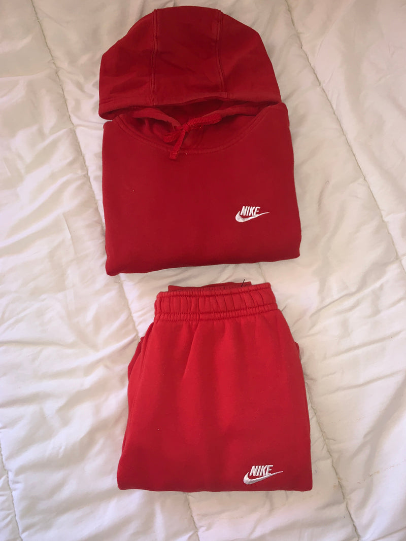 Ensemble nike fleece Red