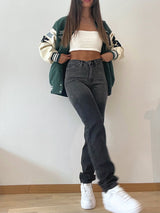 Jean oversized simple 3 noir