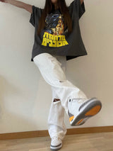 Jean oversized blanc