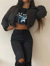 Doudoune courte noire