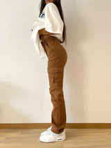 Pantalon cargo brun
