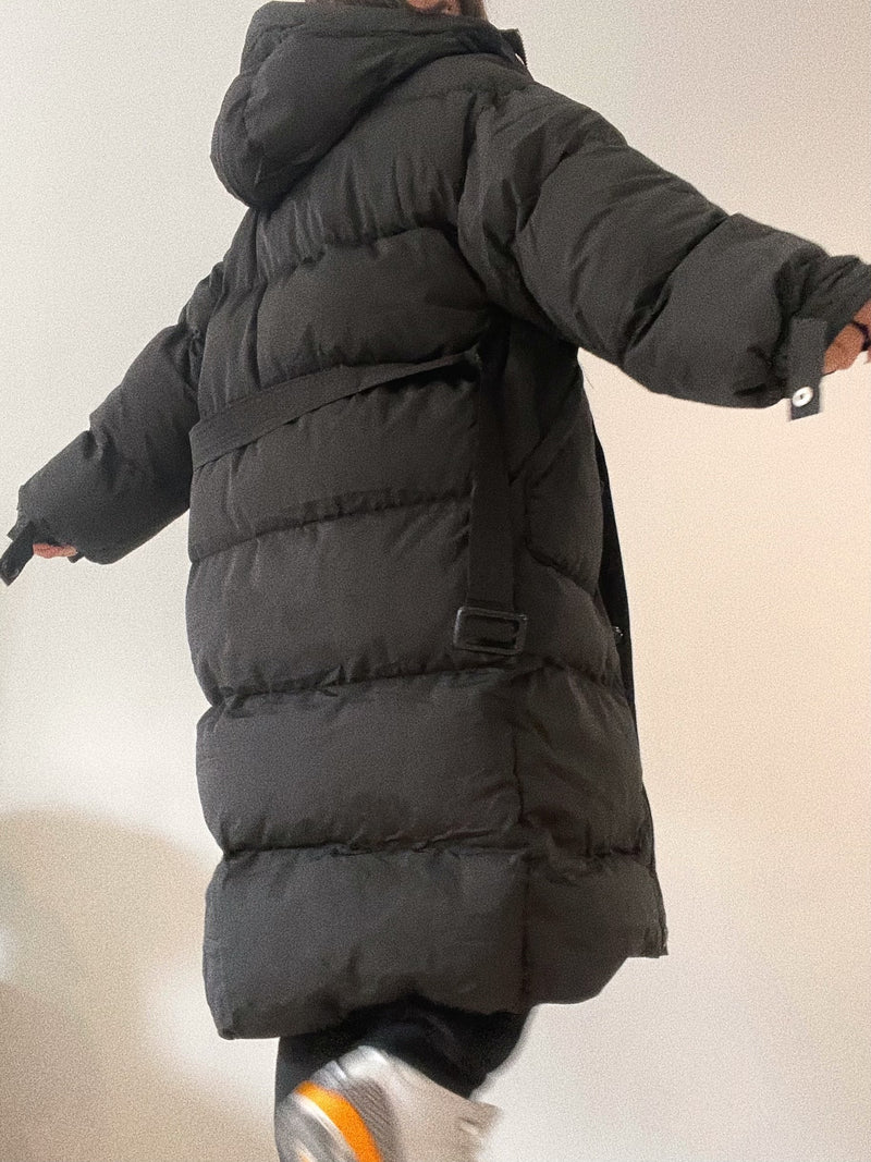 Doudoune longue noire