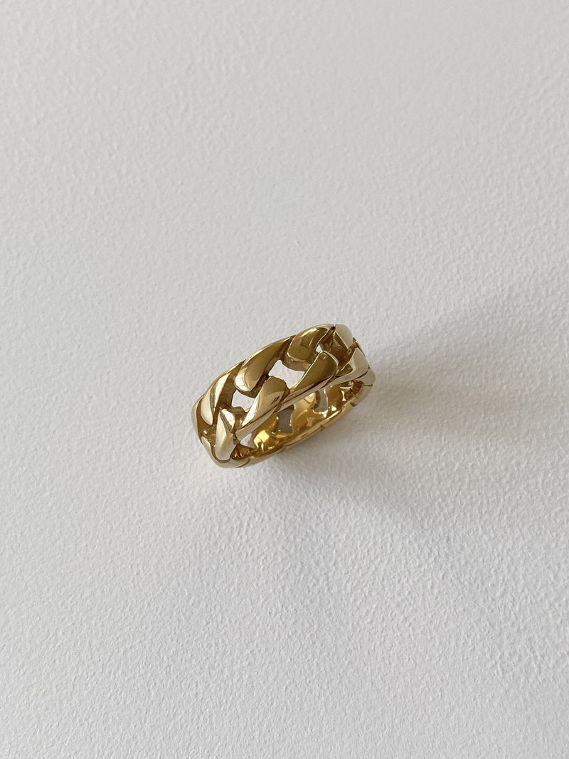 BAGUE CHAÎNE CUBAIN