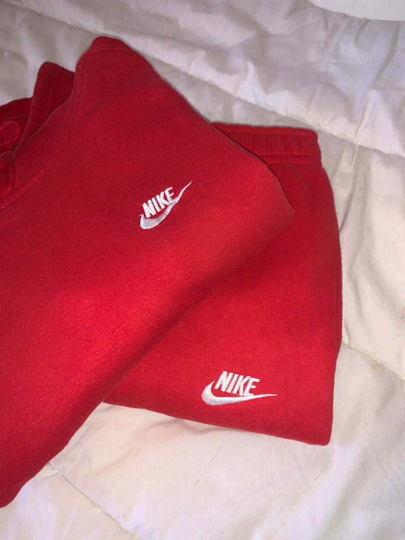 Ensemble nike fleece Red