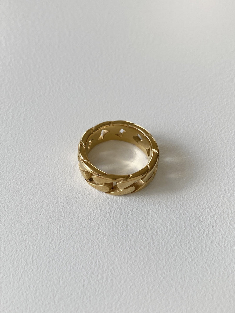 BAGUE CHAÎNE CUBAIN