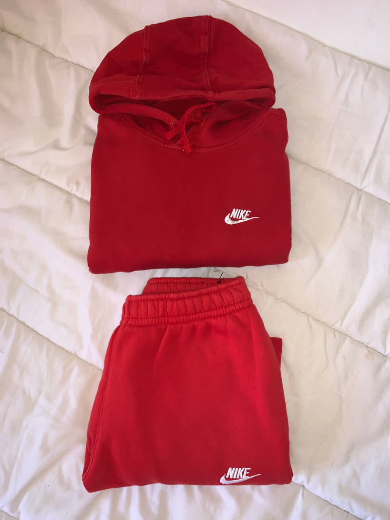 Ensemble nike fleece Red