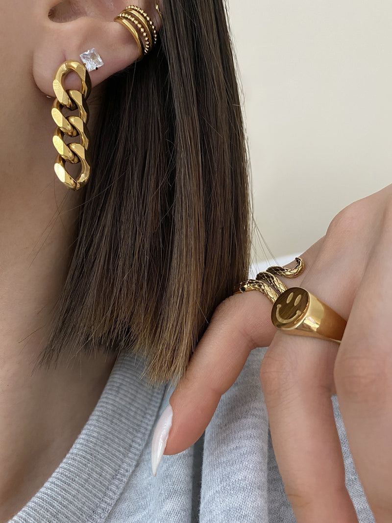 BOUCLE D'OREILLE CHAÎNE