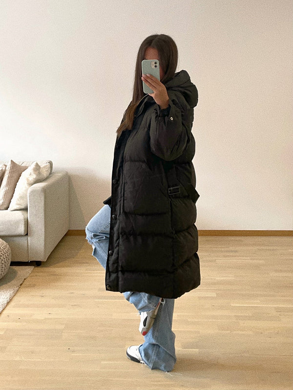 Doudoune longue noire