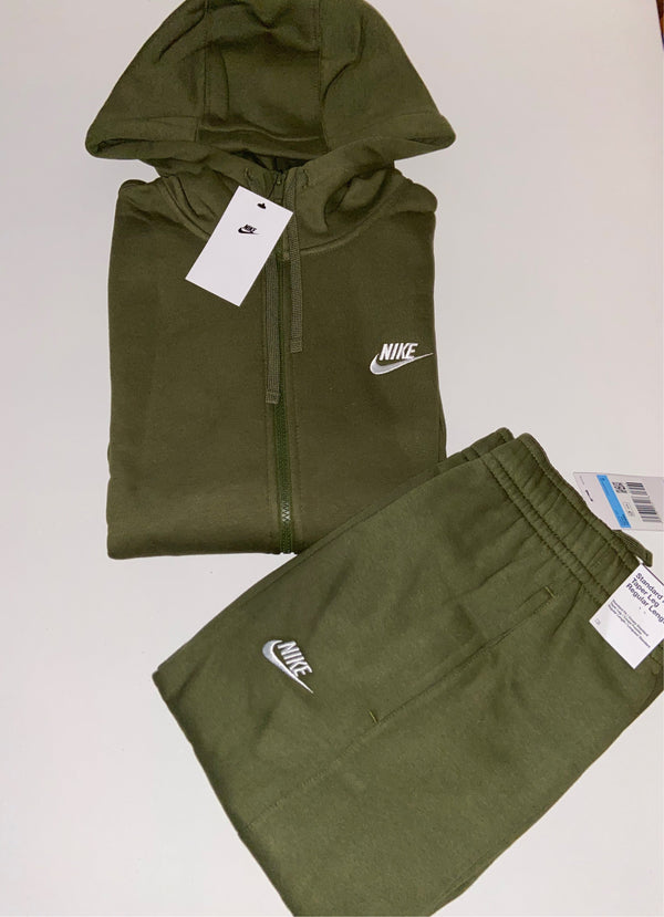 Ensemble nike fleece vert kaki
