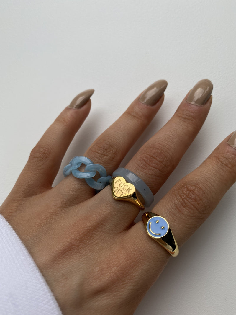 BAGUE SOURIRE COLORÉE