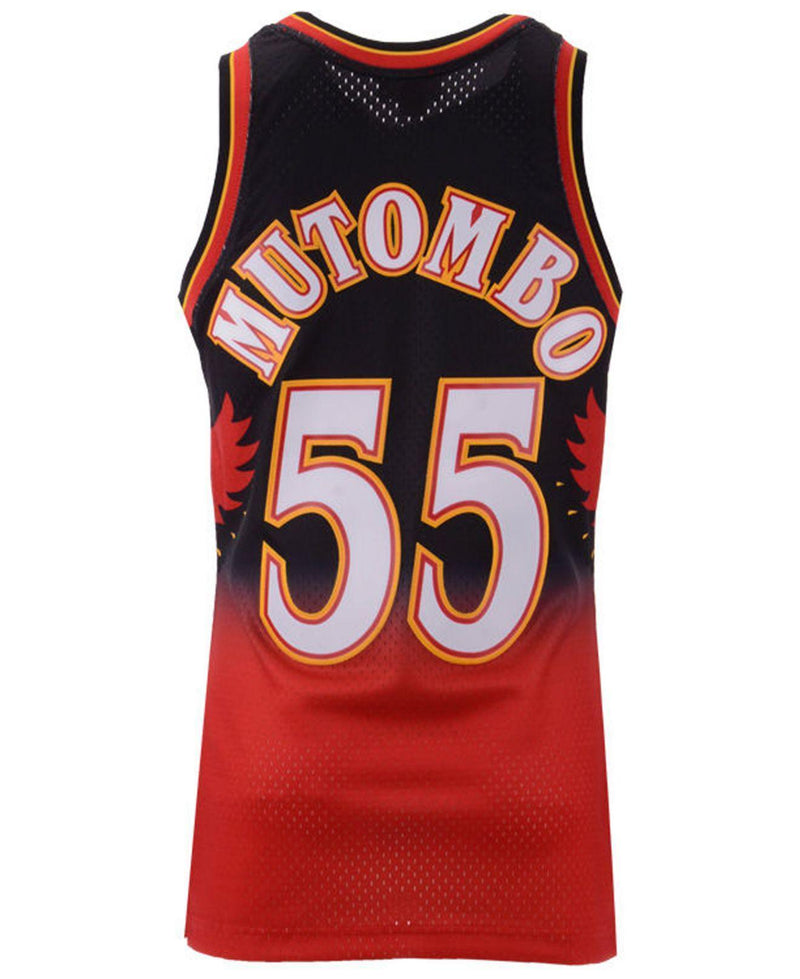 Dikembe Mutombo Atlanta Hawks Hardwood Classics Finished Swingman Jersey