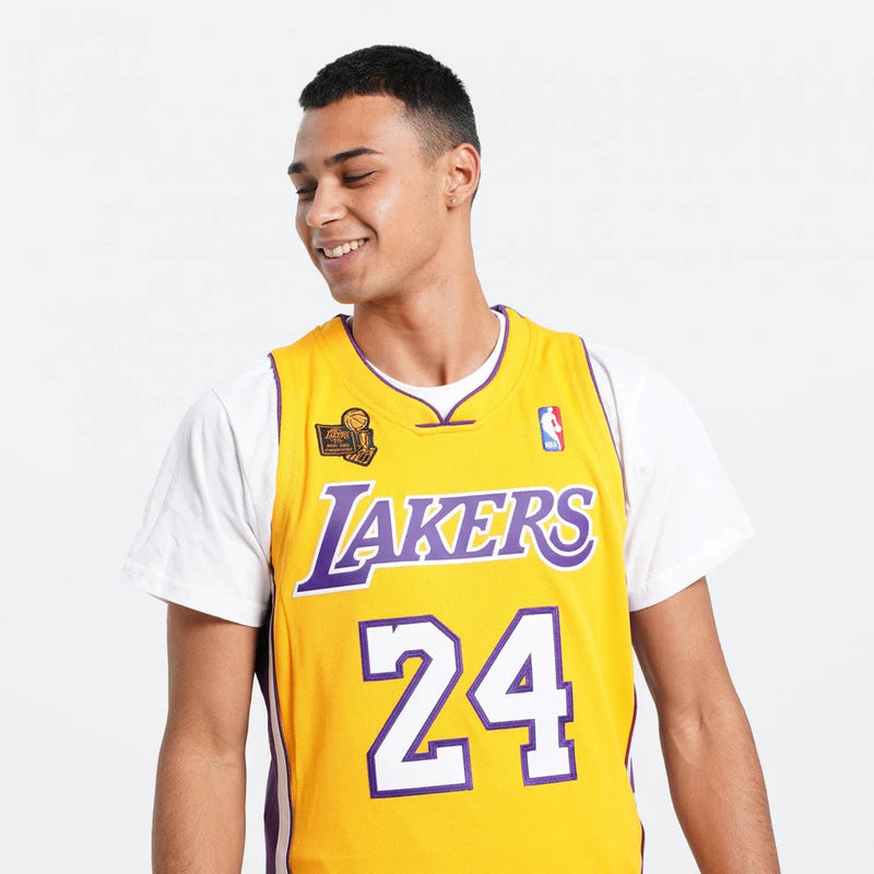 Kobe Bryant Lakers 2009-10 Yellow Jersey