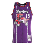 Vince Carter Toronto Raptors Hardwood Classics Finished Swingman Jersey - Purple