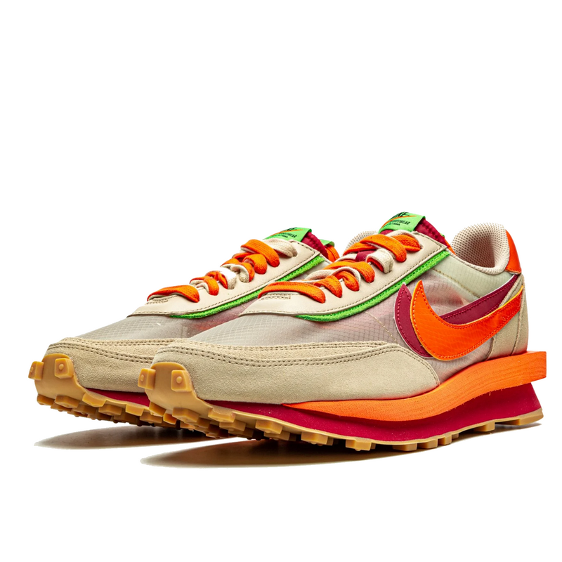 Nike LD Waffle Sacai Clot Net Orange Blaze