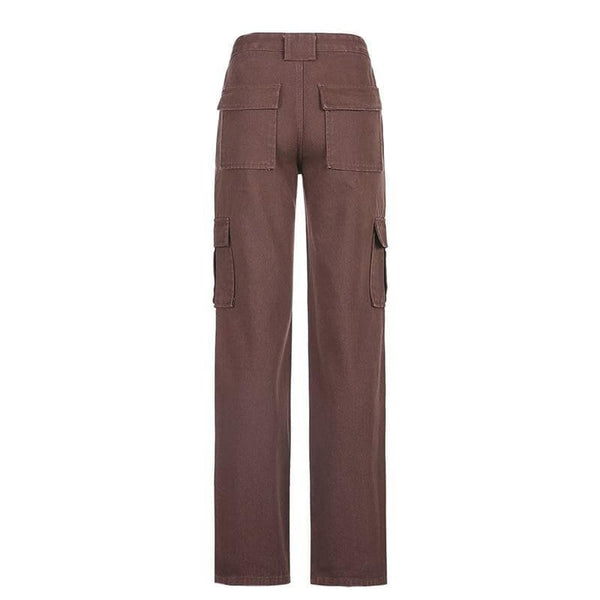 CADY CARGO JEANS IN BROWN