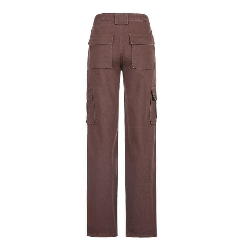 CADY CARGO JEANS IN BROWN