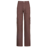 CADY CARGO JEANS IN BROWN