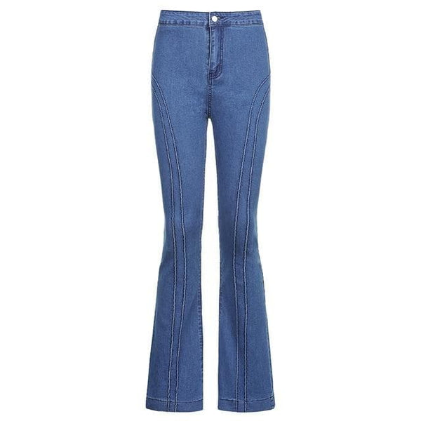 HEATHER LIGHT WASH FLARE JEANS