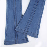 HEATHER LIGHT WASH FLARE JEANS
