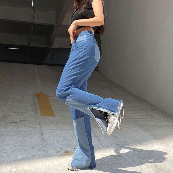 FRANKIE PATCHWORK JEANS