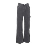 MADISON BLACK WIDE LEG JEANS