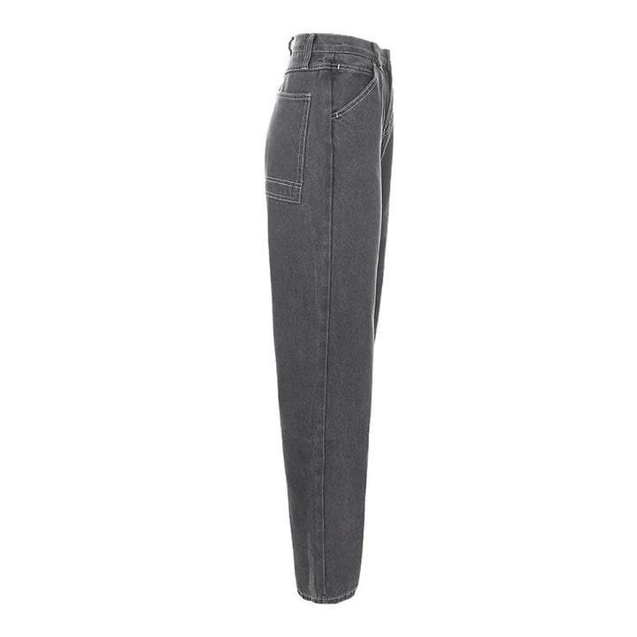 MADISON BLACK WIDE LEG JEANS