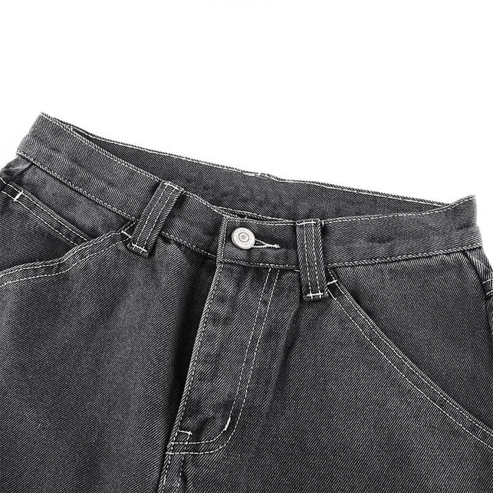 MADISON BLACK WIDE LEG JEANS