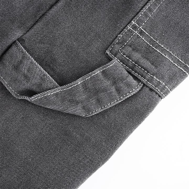 MADISON BLACK WIDE LEG JEANS