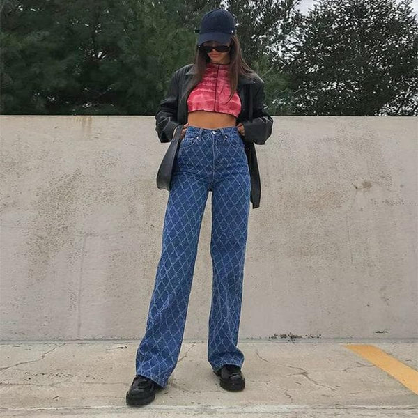 MILLIE DISTRESSED DIAMOND JEANS