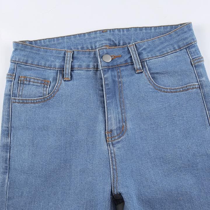 GINA LEOPARD TRIMMED JEANS