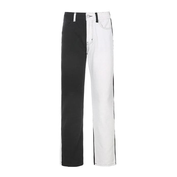 BONNIE MONOCHROME SPLICE JEANS