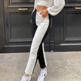 BONNIE MONOCHROME SPLICE JEANS