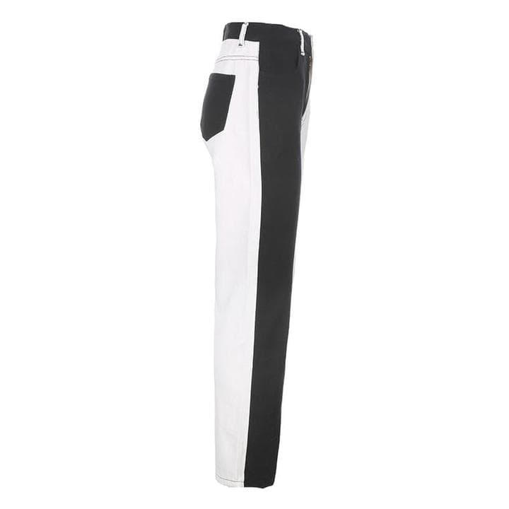 BONNIE MONOCHROME SPLICE JEANS