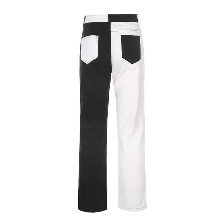 BONNIE MONOCHROME SPLICE JEANS