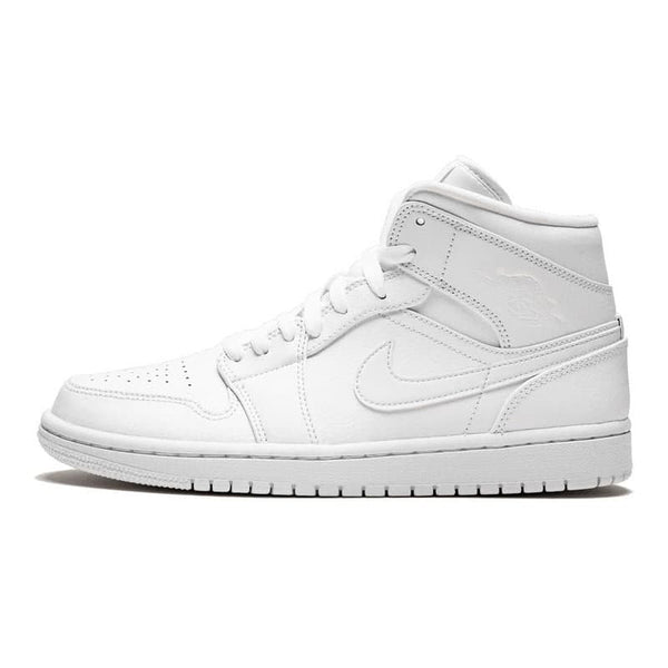 AIR JORDAN 1 MID TRIPLE WHITE