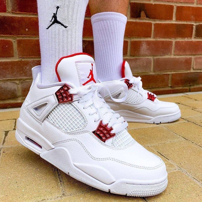 Air Jordan 4 Retro Metallic Red White University