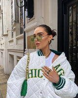 VESTE 90's CHICAGO WHITE SET