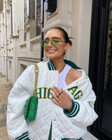 VESTE 90's CHICAGO WHITE SET